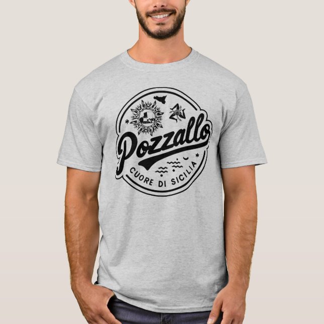 Pozzallo Cuore Di Sicilia Sicilian  T-Shirt (Front)