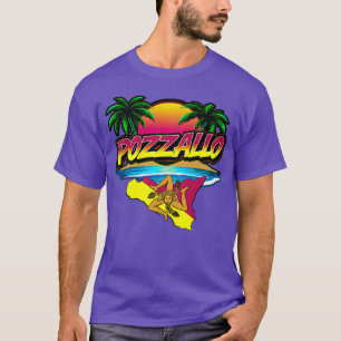 Pozzallo Sicilia Sunset with Palms T-Shirt