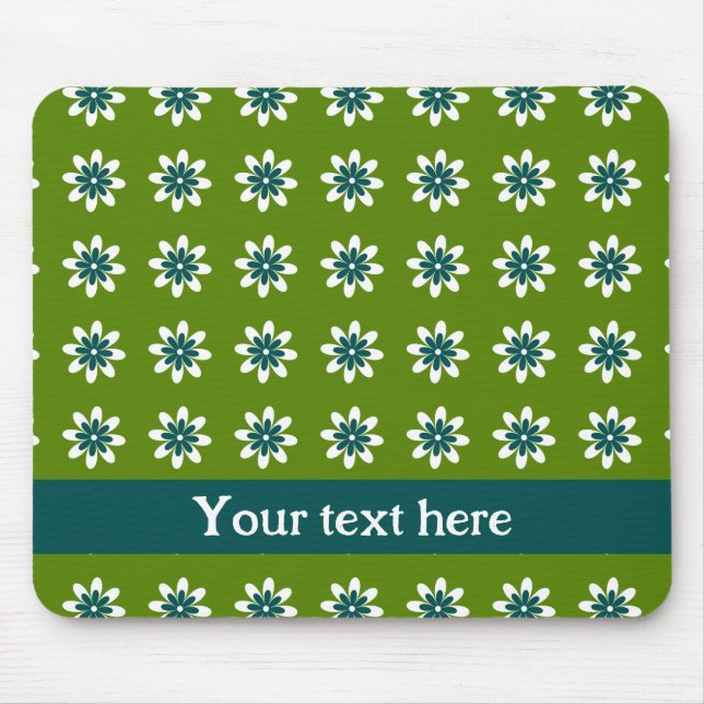 PP 338: Retro 70s Colour Flowers: 2 of 3 Mouse Pad (Front)