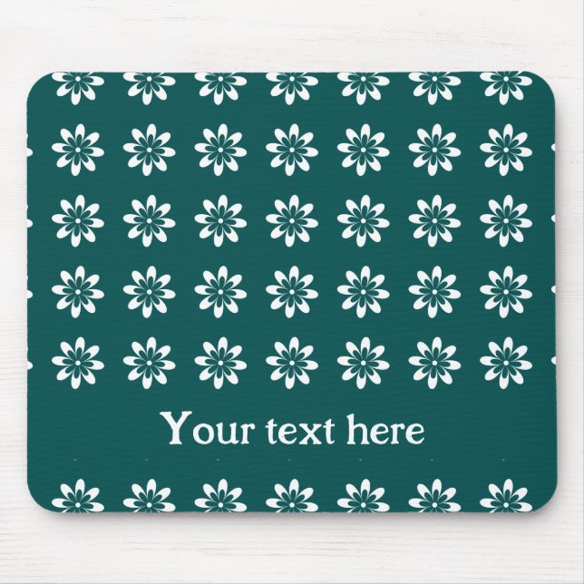 PP 338: Retro 70s Colour Flowers: 3 of 3 Mouse Pad (Front)