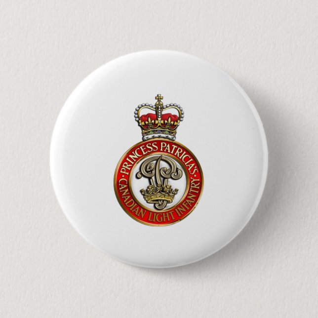 PPCLI Cap Badge on White Back Ground (Front)