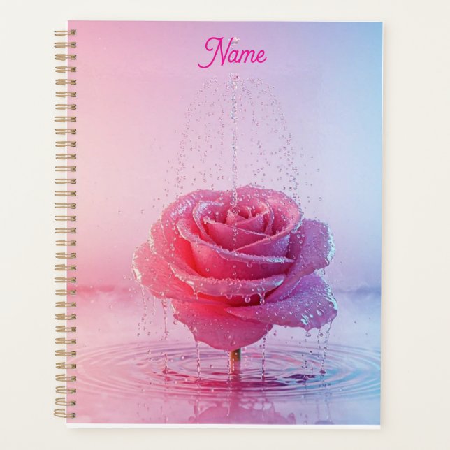 PPink Water Rose Planner (Front)