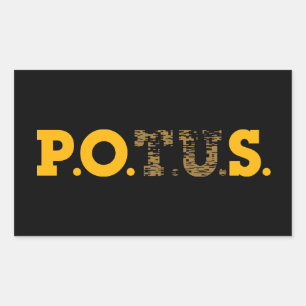 PPOS Stick It to 'em Plutocrat's Gold & Bronze Rectangular Sticker