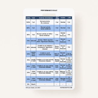 PPS / KPS Badge Buddy for Hospice Nurses ID Badge