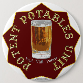 PPU (Potent Potables Unit) (red) 6 Cm Round Badge