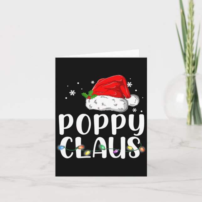 Ppy Claus Santa Christmas Matching Family  Card (Front)