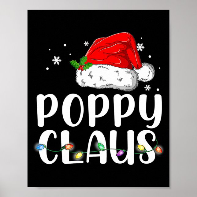 Ppy Claus Santa Christmas Matching Family  Poster (Front)
