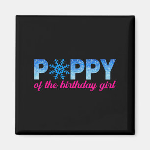 Ppy Of The Birthday Girl Snowflakes Themed Matchin Magnet