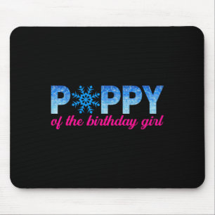 Ppy Of The Birthday Girl Snowflakes Themed Matchin Mouse Pad