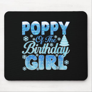 Ppy Of The Birthday Girl Snowflakes Themed Matchin Mouse Pad