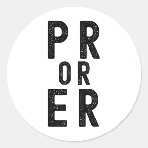 Pr Or Er Cool Mens Weightlifting Bodybuilding Fitn Classic Round Sticker