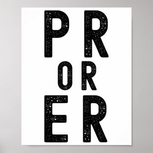 Pr Or Er Cool Mens Weightlifting Bodybuilding Fitn Poster