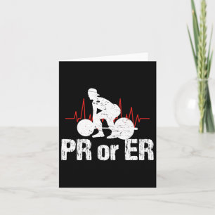Pr Or Er Funny Weightlifting Bodybuilding Apparel  Card