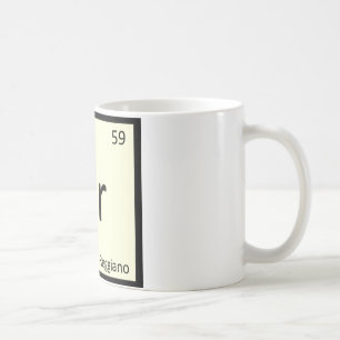 Pr - Parmigiano-Reggiano Cheese Chemistry Symbol Coffee Mug