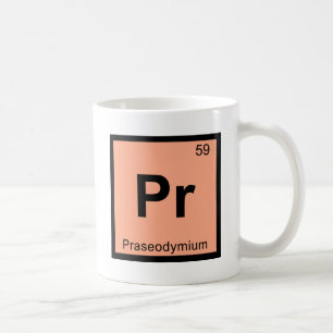 Pr - Praseodymium Chemistry Periodic Table Symbol Coffee Mug