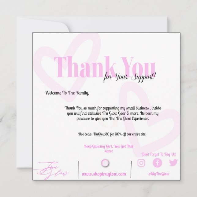 PR thank you card (Front)