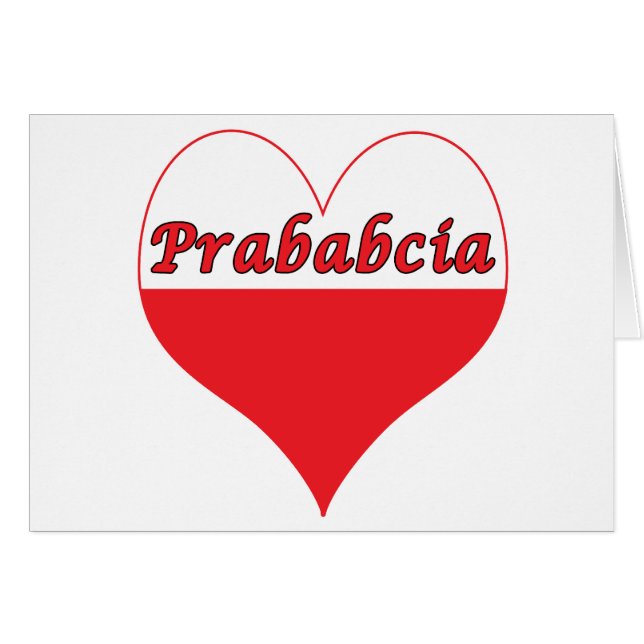 Prababcia Polish Heart (Front Horizontal)