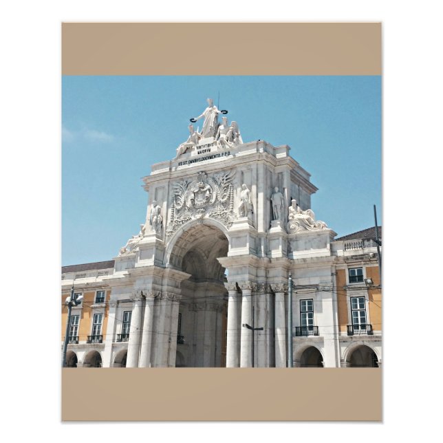 Praça do Comércio Arch Photo Print (Front)