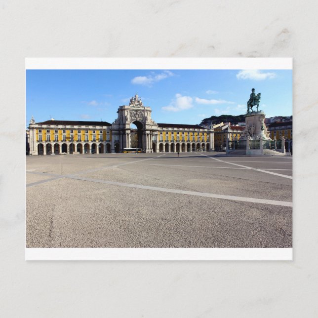 Praça do Comércio, Lisboa, Portugal Postcard (Front)