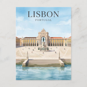 Praça do Comércio Lisbon Portugal Postcard