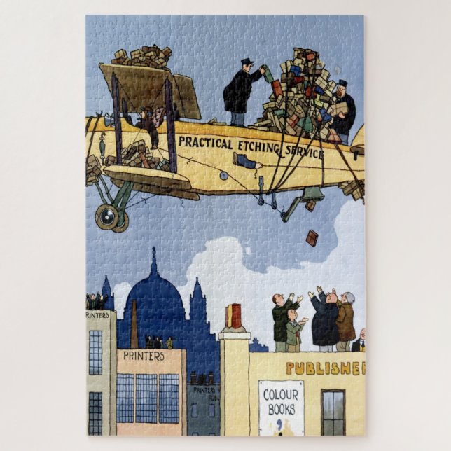 “Practical Etching Services” by W Heath Robinson Jigsaw Puzzle (Vertical)