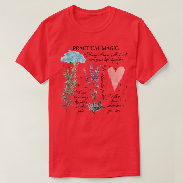 Practical Magic Witch Gardening Card Gardeners Pla T-Shirt (Design Front)