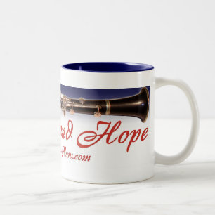 Practice and Hope mug Blue Lining