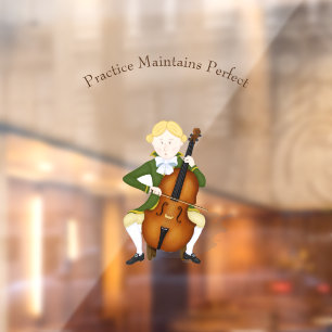 "Practice Maintains Perfect" Cello Player Haydn
