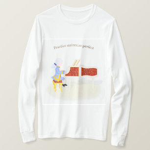 Practice Maintains Perfect Mozart Playing Piano T-Shirt