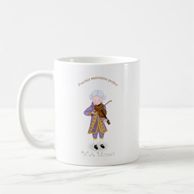 Practice Maintains Perfect (Violin) Coffee Mug (Left)
