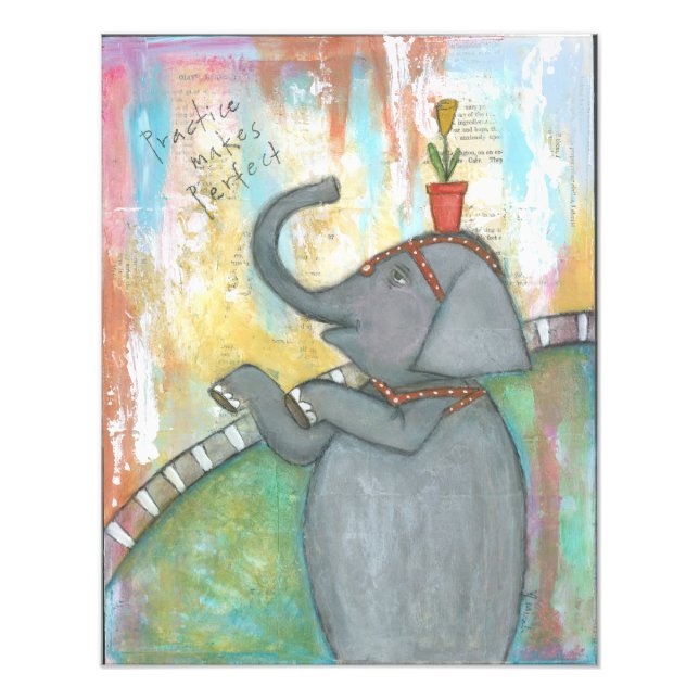 Practice Makes Perfect 16 x 20 Print (Front)