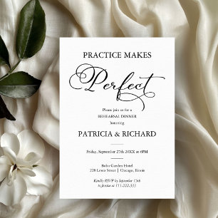Practice Makes Perfect Rehearsal Dinner Invitation