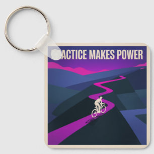 Practice Makes Power Key Ring