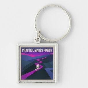 Practice Makes Power Key Ring