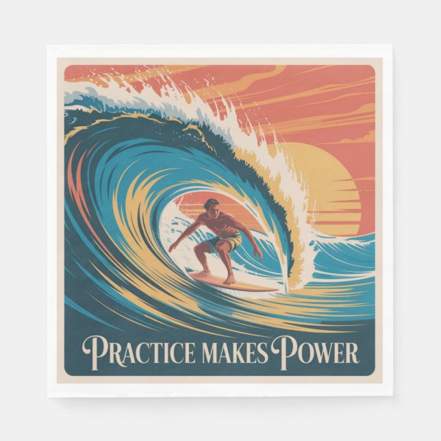 Practice Makes Power Napkin (Front)