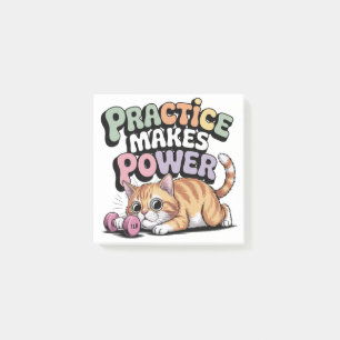 Practice Makes Power Post-it Notes