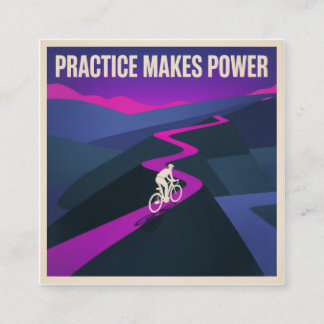 Practice Makes Power Square Business Card