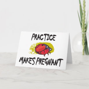 Practice Makes Pregnant Maternity Announcement