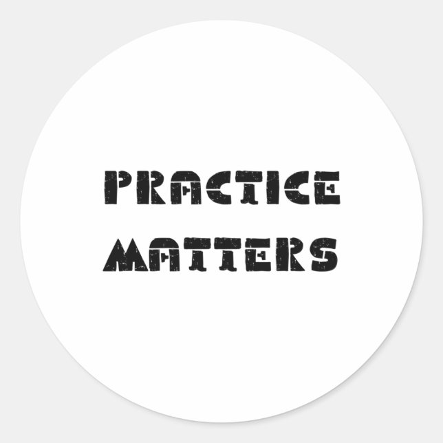Practice S Sticker  (Front)