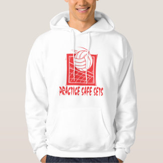 Practice Safe Sets Volleyball Hoodie