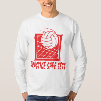 Practice Safe Sets Volleyball T-Shirt