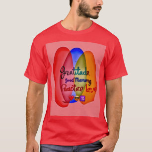 PracticeLove Gratitude Greeting Tee by D.Flynn