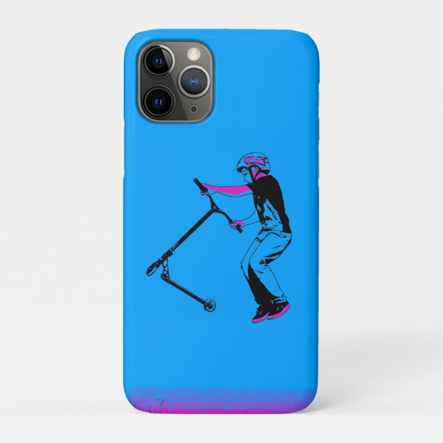 Practicing Scooter Tricks - Scooter Rider Case-Mate iPhone Case (Back)
