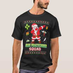 Practitioner Nurse Squad Dabbing Santa Christmas S T-Shirt