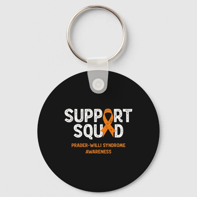 Prader-willi Syndrome Awareness Day Support Squad  Key Ring (Front)