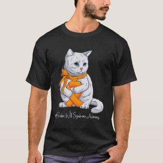 Prader-Willi Syndrome Awareness Month Orange Ribbo T-Shirt