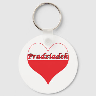 Pradziadek Polish Heart Key Ring
