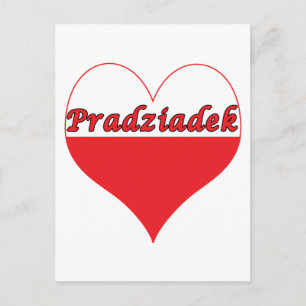 Pradziadek Polish Heart Postcard