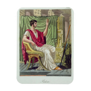 Praetor, No. 38 from 'Antique Rome', engraved by L Magnet