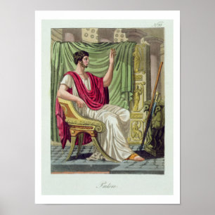 Praetor, No. 38 from 'Antique Rome', engraved by L Poster